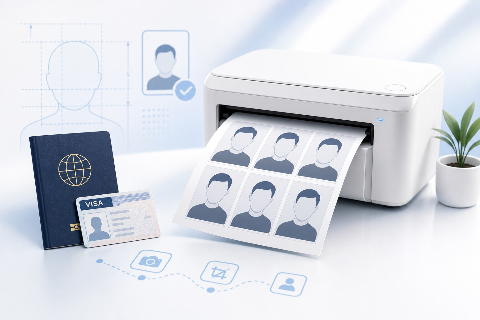 4 by 6 passport photo print sheet